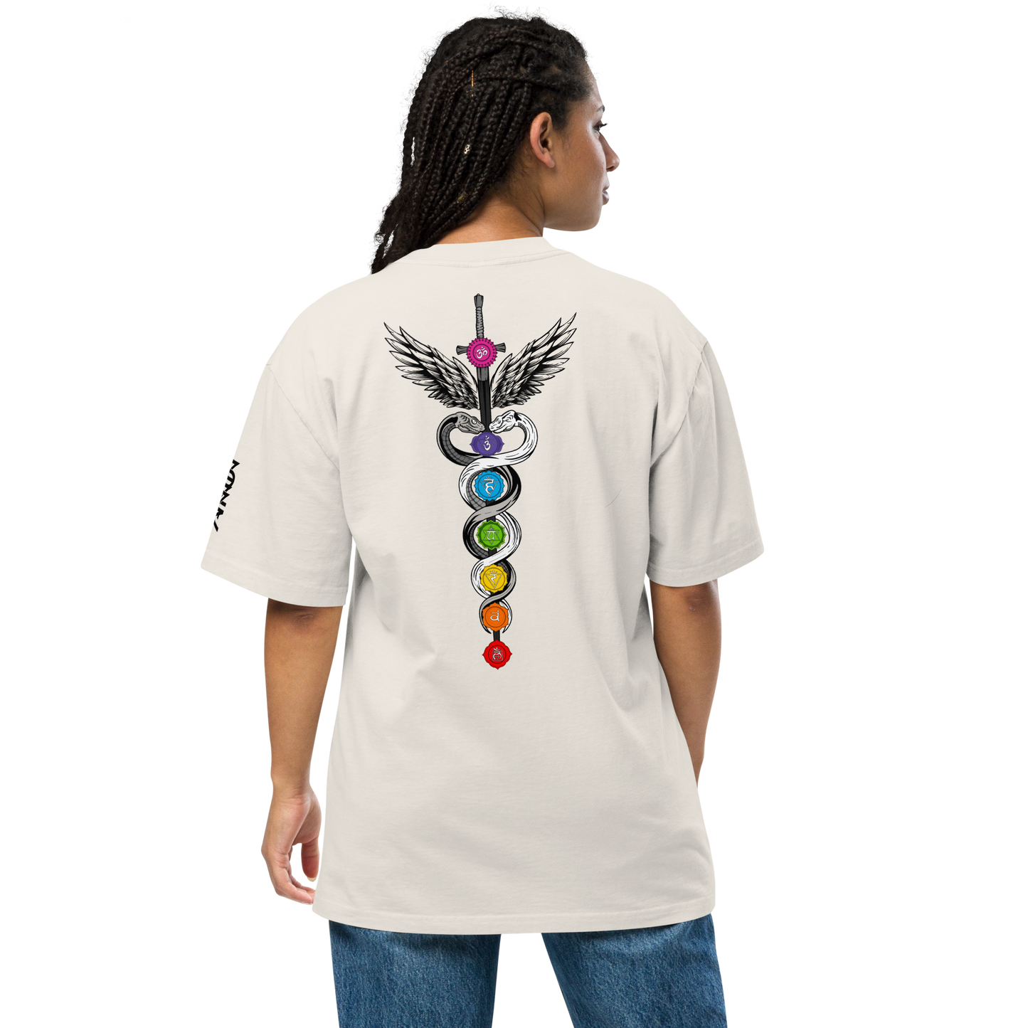 Sword of Life - Oversized faded t-shirt