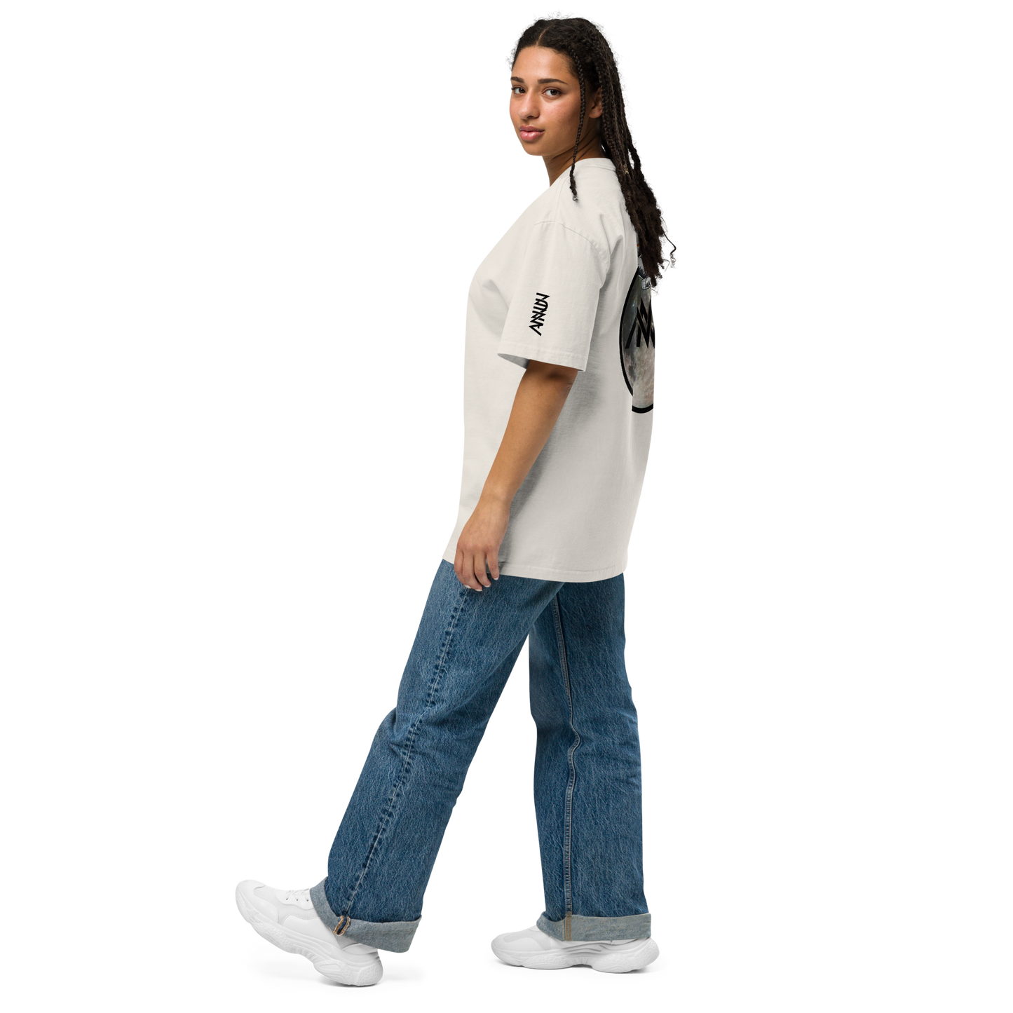 Astronaut of Meditation - Oversized faded t-shirt